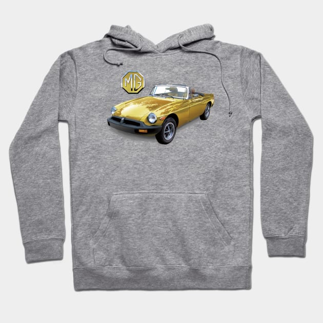 MGB - Solid Gold Hoodie by Midcenturydave